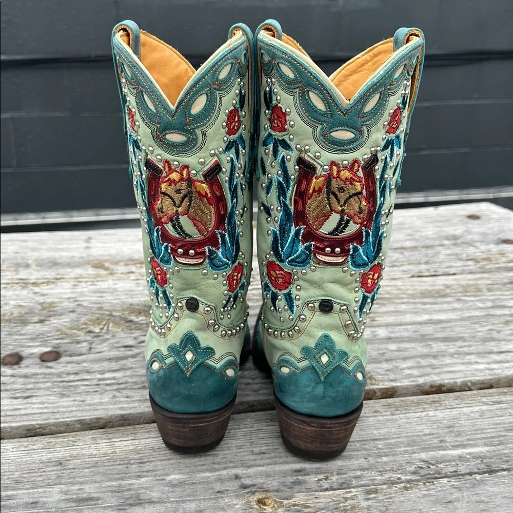 Double D Ranch x Old Gringo Horse Cowgirl Boots 8.5 - Picture 3 of 8